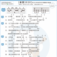 [风犬少年的天空片尾曲] 周迅/陈坤《遥望2020》尤克里里谱  白熊音乐 ...