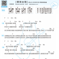 [风犬少年的天空插曲]徐佳莹《得到太阳》吉他谱  白熊音乐