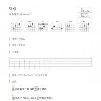 吻别吉他谱和弦版 张学友