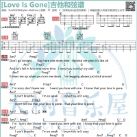 SLANDER / Dylan Matthew《Love In Gone》吉他弹唱曲谱   大树音乐屋