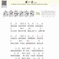 [非常幸运主题曲]莫艳琳《爱一点》吉他谱及歌词 白熊音乐