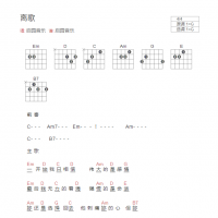 离歌吉他谱G调和弦版
