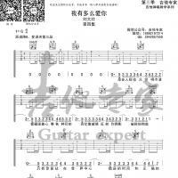 刘大壮《我有多么爱你》吉他谱 吉他专家