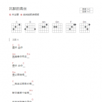 沉醉的青丝吉他谱C调和弦版 林宝馨