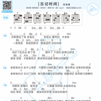 [仙剑3片尾曲]胡歌《忘记时间》吉他谱 白熊音乐