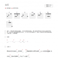 山丘吉他谱和弦版 李宗盛