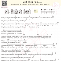 Passenger《Let Her Go》吉他谱及歌词 白熊音乐