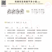 花粥《完美先生和差不多小姐》吉他谱及歌词 白熊音乐