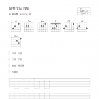 披着羊皮的狼吉他谱C调和弦版 谭咏麟