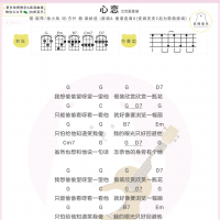 崔萍《心恋》尤克里里谱 白熊音乐