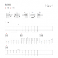 蓝莲花吉他谱D调和弦版 许巍
