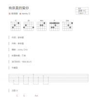 我是真的爱你吉他谱和弦版 张信哲