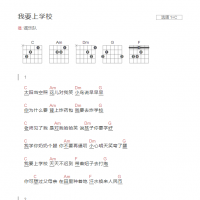 我要上学校吉他谱C调和弦版 谣乐队