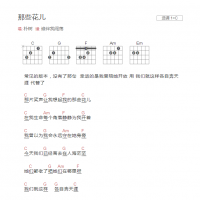 那些花儿吉他谱C调和弦版 朴树