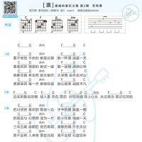 万茜《浪》吉他谱及歌词 白熊音乐
