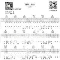 「吉他弹唱入门系列教程」第十七集-「但愿人长久」王菲，吉他谱，免费教学 ...