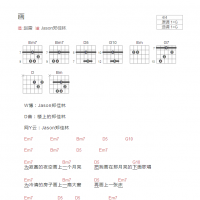 画吉他谱G调和弦版 赵雷