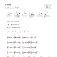 白桦林吉他谱C调和弦版 朴树