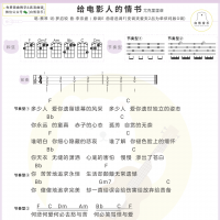 单依纯《给电影人的情书》尤克里里谱 白熊音乐