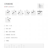 月亮惹的祸吉他谱G调和弦版 张宇