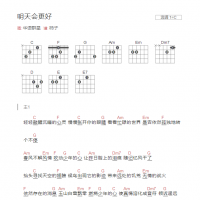 明天会更好吉他谱C调和弦版 华语群星