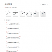 横冲直撞吉他谱C调和弦版 华晨宇