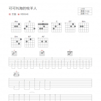 可可托海的牧羊人吉他谱和弦版 王琪