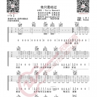 h3R3 Felix Bennett 他只是经过 吉他谱 无限延音