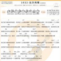 Bomb比尔《1022-比尔的歌》尤克里里弹唱谱 白熊音乐
