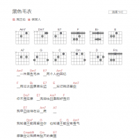 黑色毛衣吉他谱C调和弦版 周杰伦