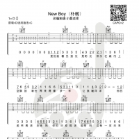 朴树《New Boy》吉他弹唱谱及教学视频 小磊吉他