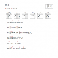 星河吉他谱C调和弦版 王巨星