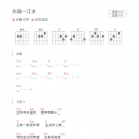 永隔一江水吉他谱G调和弦版 许巍 朴树