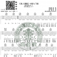 《浪人情歌》吉他谱吉他弹唱教学G调入门版 高音教