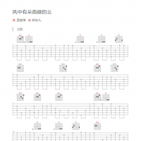 风中有朵雨做的云吉他指弹谱 孟庭苇