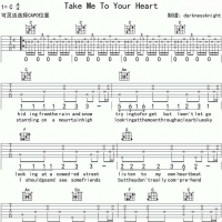 take me to your heart吉他谱 六线谱