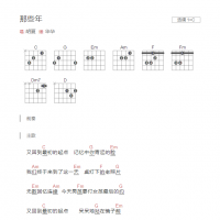 那些年吉他谱C调和弦版 胡夏