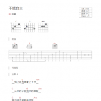 [演唱会版]不要说谎吉他谱和弦版 谢霆锋