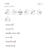 三号线吉他谱G调和弦版 刘大壮