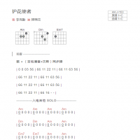 [完整版]护花使者吉他谱C调和弦版 李克勤