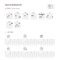 那些你很冒险的梦吉他谱和弦版 林俊杰