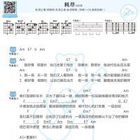 薛之谦×郭聪明《耗尽》吉他弹唱谱 白熊音乐