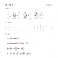 他不懂吉他谱C调和弦版 张杰