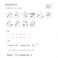 直到世界尽头吉他谱C调和弦版