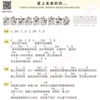 潘玮柏《爱上未来的你》吉他谱和弦版 白熊音乐