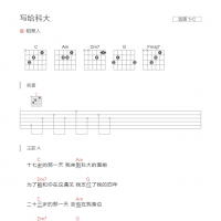 写给科大吉他谱C调和弦版 稻草人