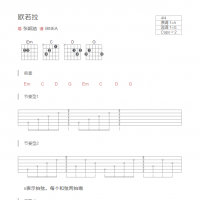 [抖音热歌]欧若拉吉他谱和弦版 张韶涵