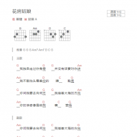 花房姑娘吉他谱G调和弦版 崔健