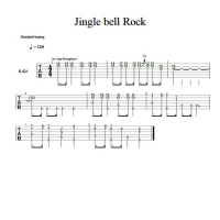 [圣诞歌曲]jingle bell rock吉他SOLO谱 晓锐指弹吉他