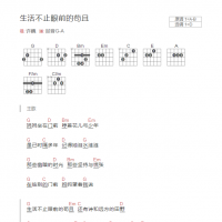 生活不止眼前的苟且吉他谱和弦版 许巍